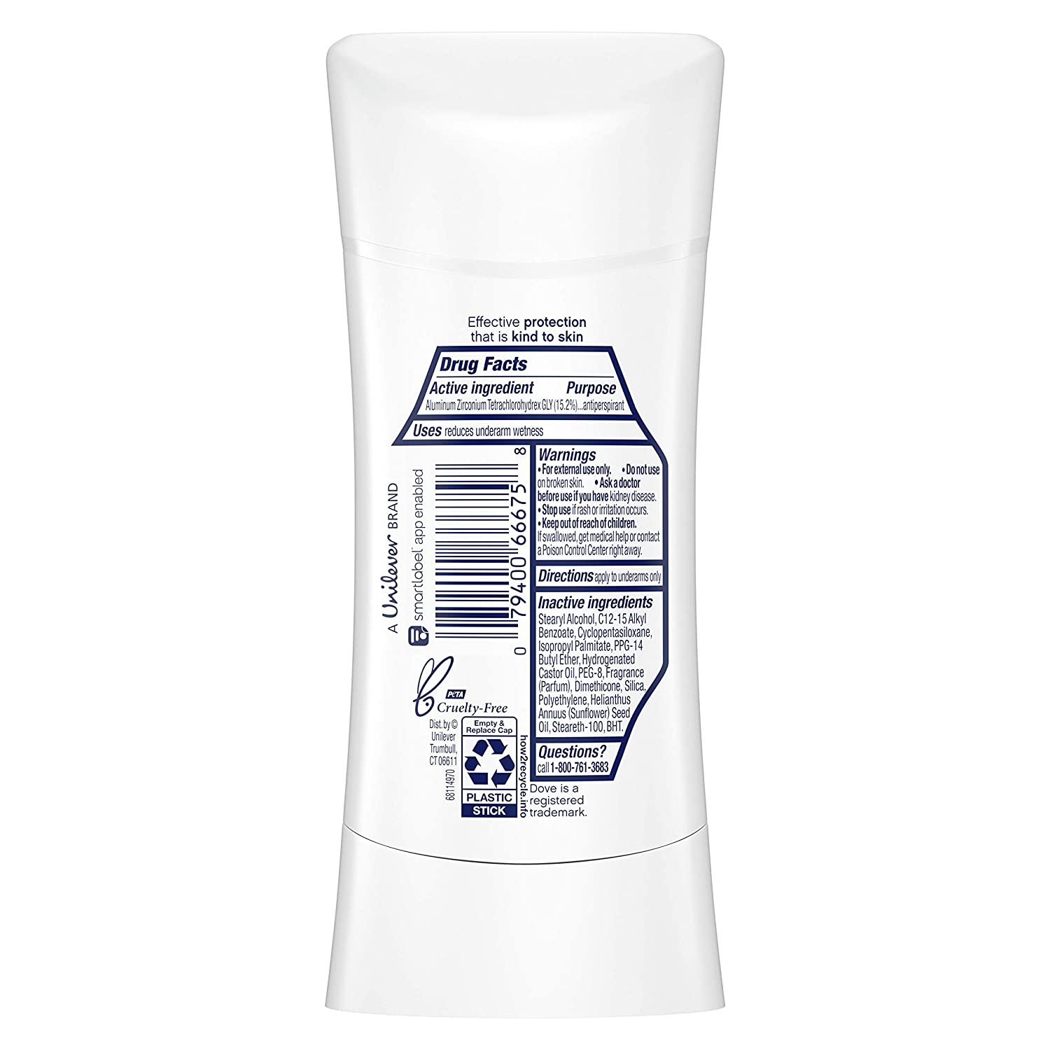 Dove Advanced Care Antiperspirant Deodorant Stick for Women, Lavender Fresh, for 48 Hour Protection And Soft And Comfortable Underarms, 2.6 Ounce (Pack of 4) - Image 2